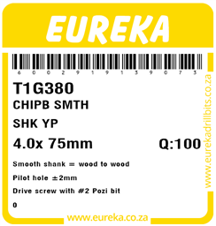 T1G380 - Chipboard Screw -T1G380_Label_T